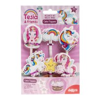 DeKora Cake Toppers Einhorn, 30 Stück