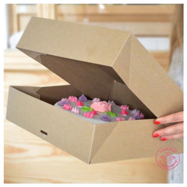 ScrapCooking Tortenschachtel 32x32x8cm, 2 Stück