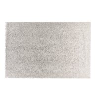 Culpitt 3mm Tortenplatte rechteckig 20x10cm Silber, 3...