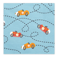PartyDeco Servietten Cars, 12 Stück