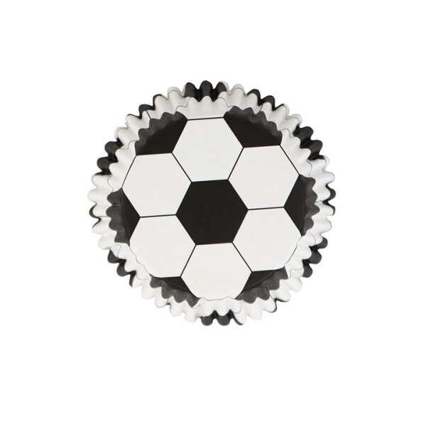 PME Cupcake Förmchen Fussball, 30 Stück